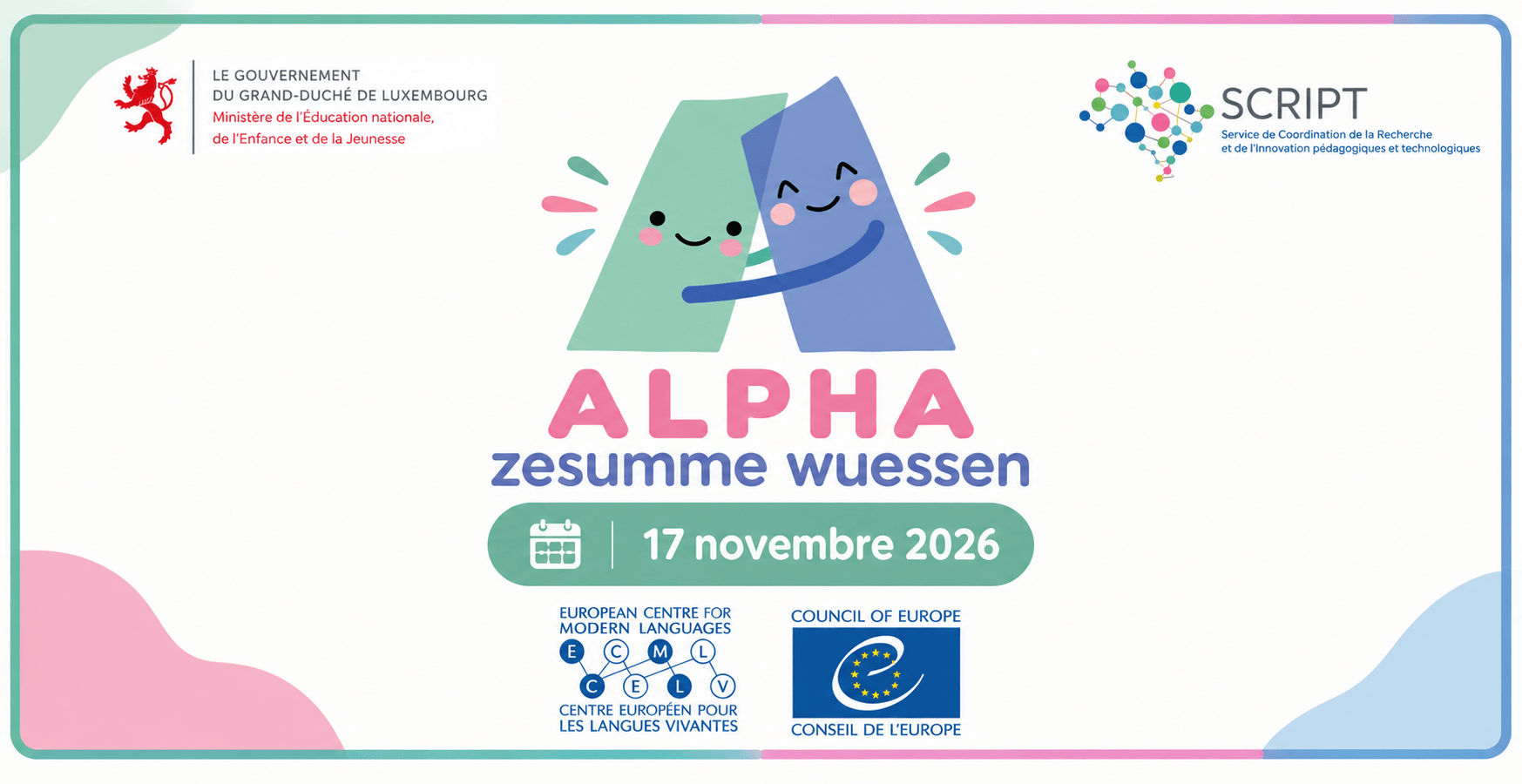News Image - Invitatioun Journée "ALPHA - zesumme wuessen" 17 November 2026 (Forum Geesseknäppchen)